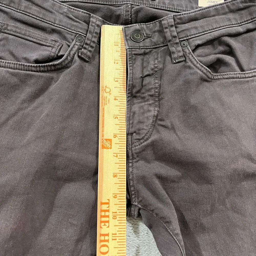 Mavi James Skinny Jeans Mens 31x32* Gray Denim Stretch‎ Flat Front Low Rise
